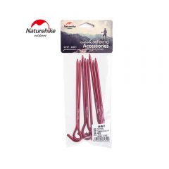 Naturehike 野營‧帳篷‧工具‧帳篷鋁釘8支16cm 紅色 NHK11-NAIL-7806