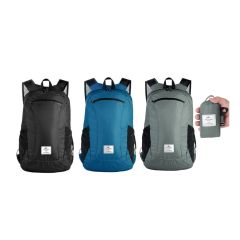 Naturehike - Ultralight Folding Backpack 18L (Black / Blue / Grey) NHK12-FOLD18-MO