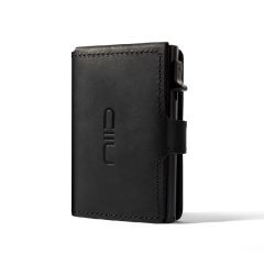 NIID - RFID Security Slide Mini Leather Wallet Black NII08-BK-WAL
