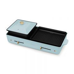 nathome - Barbecue grill Hot Pot 2 in 1 NSK20 - Blue NSK20_BL