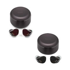 Nuarl - Inovatör Flagship "2x2 Sound" Technology True Wirless Bluetooth Earbuds (Black/Burgundy Red) NUARL_INOVATOR_ALL