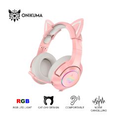 ONIKUMA - K9 3.5mm RGB Lighting effect Cat Ear Gaming Headset CR-ONI-K9-PK