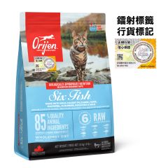 Orijen - 渴望 六種魚全貓配方 (1.8kg)貓糧 Six Fish #28118