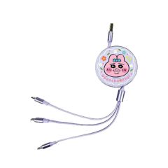 Anichi - 3合1伸縮快充數據線 - OPANCHU USAGI 020