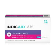 INDICAID™ COVID-19 / FLU A&B RAPID ANTIGEN TEST (12-kit) P0099