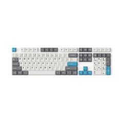 Keychron - Double Shot Cherry PBT Keycap Full Keycap Set (Grey White and Blue/Mint White and Green/Hacker Mint/Dark Blue and Golden) PBT-cherry-all