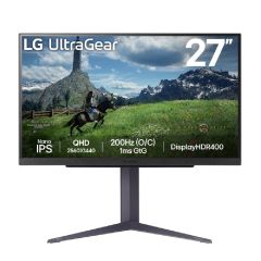 LG - UltraGear 27 inch 2K QHD 200Hz Nano IPS Gaming Monitor(27GS85Q-B) PD-34459