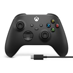 XBOX - Wireless Controller With USB-C Cable (Carbon Black) PD-37376