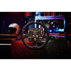 Asetek - Forte GT Button Box Control Panel & 330mm Comfort+ Round Rim Bundle PD-41030-41021