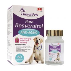 Royal-Pets - 純正白藜蘆醇 60粒膠囊