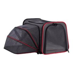 Petsfit - High-quality three-use expandable pet carry bag and cat bag for outdoor use (built-in safety rope | hard padded base | can be hung in suitcase/shoulder/handheld) (S) petsthing-21