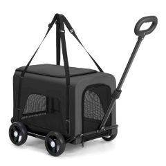 JARDKIDS - Multifunctional pet trolley case/backpack two-in-one portable design (cabin: 50 × 33 × 34cm)(Multi-colours) petsthing-3436