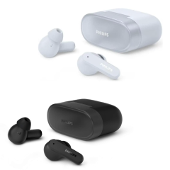Philips - T2000 Series True Wireless Bluetooth Earphones - TAT2000 (Black/Blue)