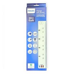 Philips - CHP8243WB 四位雙斷路總開關快充USB安全插座