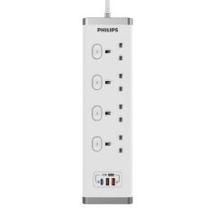 Philips - CHP8243WB 4-Outlet Power Strip PHILIPS_CHP8443WB
