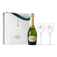 Perrier Jouet - Grand Brut NV Champagne set 750ml (with 2 glasses) PJGB_2GS