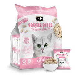 Kit Cat - Freeze Bites Raw Diet - Beef & Cod Fish (225g)(15 individually packs x 15g each) x 2pcs PL664533288405