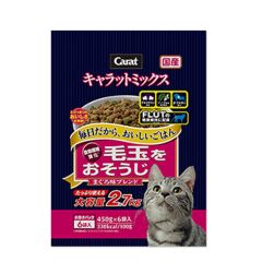 Petline - Carat Tuna Fish Mixed Cat Food (Hairball Control) 2.7kg (450g*6 pack) PLF67M180