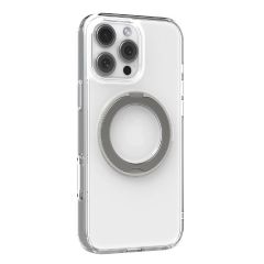 Power Support - Air Jacket Hybrid Case with Rotated MagSafe Ring Stand for iPhone 16 Pro Max (6.9") (Compatible with MagSafe) - Clear PLLC-91AJ