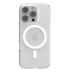 Power Support - Air Jacket Mag for iPhone 16 Pro (6.3") (Compatible with MagSafe) - Clear / White PLLT-81AJ