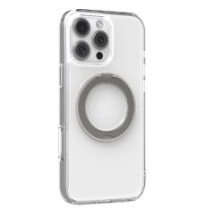 Power Support - Air Jacket Hybrid Case with Rotated MagSafe Ring Stand for iPhone 16 Pro (6.3") (Compatible with MagSafe) - Clear PLLT-91AJ