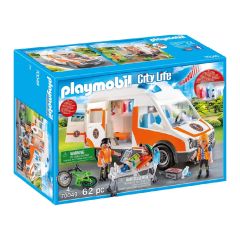 Playmobil - Rescue Ambulance with Flashing Lights (70049) PM70049