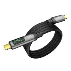ProMini - U4.2 80G Magnetic LED Display 80Gbps Super Speed Data Cable (1M) PM_CB80MDCC100GY