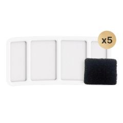 Pet Marvel - Replacement Filter for Fountain [F2V2] - 5pcs PM_F2V2_F