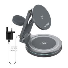 ProMini - MagW3T 22.5W Qi2-certified 3 in 1 Rotatable Wireless Charger (with power adaptor) PM_MAGW3T