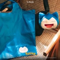 Pokémon - Tote Bag(L size) with Plush Pouch (Snorlax POKE12
