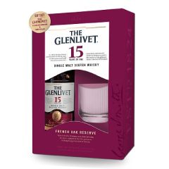 The Glenlivet 15 YO Single Malt Scotch Whisky Set (連洒辦及威士忌酒杯) PR_015558H