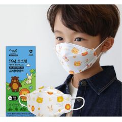 PUREMATE - KF94 Mask - Small Animals 50 (Individually Packed) White PURE-00001