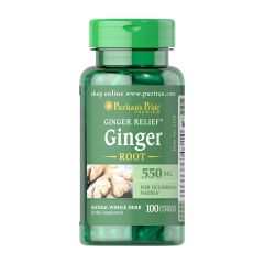 Puritan's Pride - Ginger Root 550 mg 100 Capsules (EXP:2/2026) Puritan5145