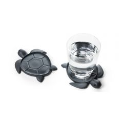 QUALY - Coaster Save Turtle-Dark-Gray  QL10350-DK-GY