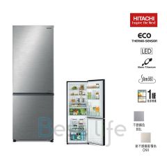 HITACHI - Left Hindge 2 door Refrigerator(Brilliant Silver)(257L)  R-B330P8HL(BSL)  R-B330P8HL-BSL