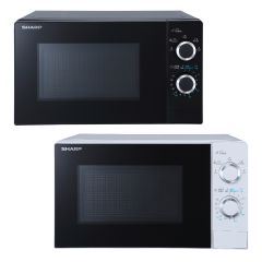 Sharp - R-S20CA 20L Microwave Oven (Black / White) CR-R-S20CA-MO