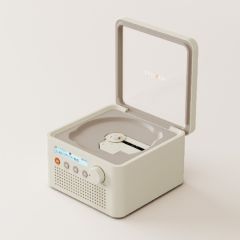 Syitren - R200 Retro CD Player Bluetooth Speaker - White R200-01