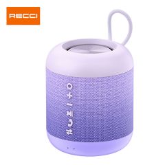 Recci - True Wireless Bluetooth Speaker RSK-W52U [Black / Purple] RSK-W52-MO