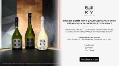 (E-Voucher) RSRV champagne pair with French Comte appreciation night Voucher (at TST Pernod Ricard Office on 23 May 2024)