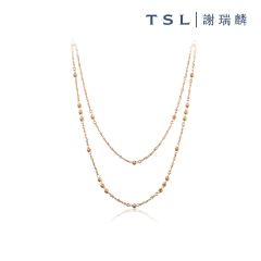 TSL|謝瑞麟 - KUHASHI 細萃系列 18K玫瑰色黃金頸鍊 S7042 S7042-NANA-R-60-001