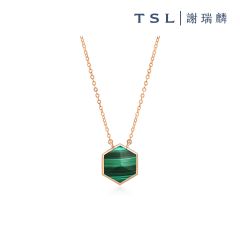 TSL|謝瑞麟 - 18K Rose Gold with Malachite Necklace S7370 S7370-OSMA-R-45-001