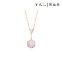 TSL|謝瑞麟 - 18K Rose Gold with Pink Mother of Pearl Necklace S7374 S7374-OMPP-R-45-001
