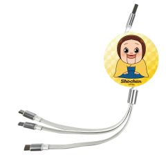 Anichi - 3合1伸縮快充數據線 - 和服小燦