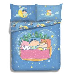 Casablanca - Crayon Shinchan Cartoon Cotton Series Bedding Set (Multi Sizes)(SC012FDS+SC012QCC) CR-SC012GBS-MO