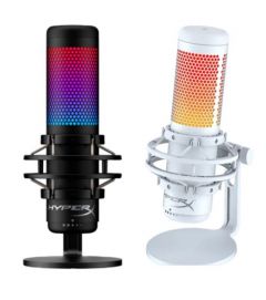 HyperX - QUADCAST S Standalone Microphone RGB - HMIQ1S-XX-RG/G MIC-QCS