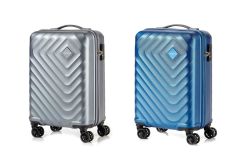 American Tourister - SENNA 行李箱 55厘米/20吋 TSA (銀灰色/藍色)