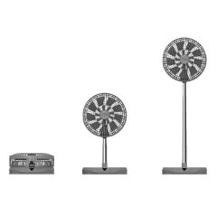 Sunpentown - Wireless DC Circulating Fan - SFN1200 (Gray / Purple) SFN1200-MO