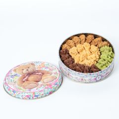 Matrix - 小熊港式曲奇 - 四味曲奇 (原味,朱古力, 咖啡,抹茶) - 罐面圖案隨機出貨