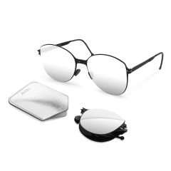 ROAV - Rita Foldable Sunglasses (Matte Black / Silver Mirror) SS0081361