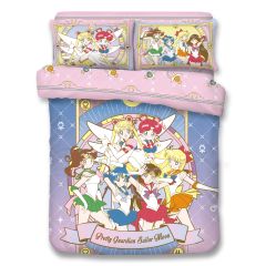 Uji Bedding - 1000 Threads Spun Soft Bedding Set - Sailor Moon (Multi Sizes Option) SSS-SM2202C-MO